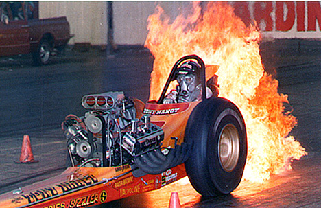 dragster fire
